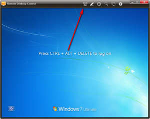 Press Ctrl-Alt-Delete to log on