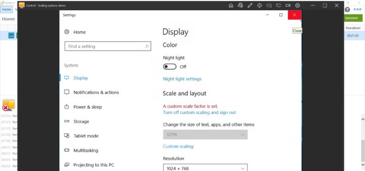 Optimal View setting - resized window