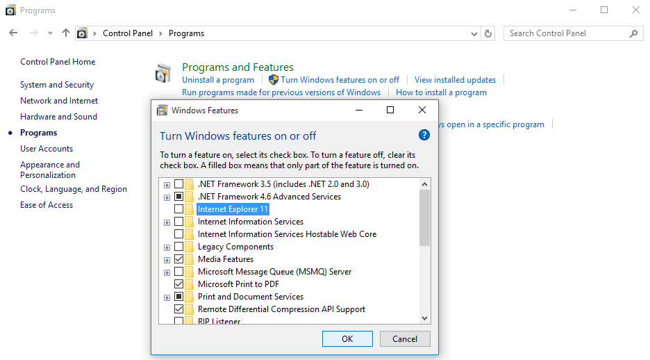 how to disable edge in windows 10